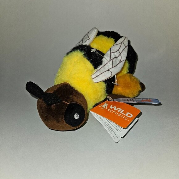 Wild Republic Other - Wild Republic EcoKins Mini Bee Plush 8.5" Black Yellow Bumble Honey Toy w/TAG